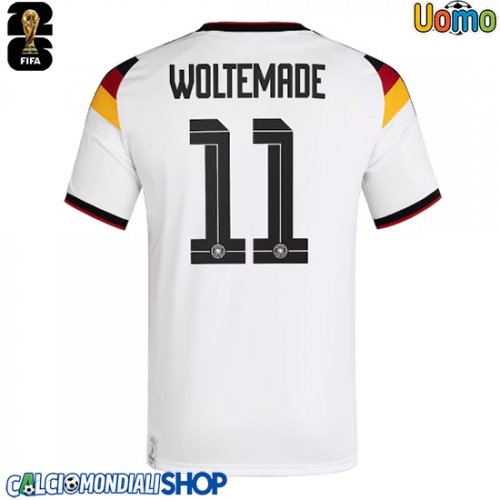 Maglie da calcio Germania Nick Woltemade #11 Prima Maglia Mondiali 2026  Manica Corta